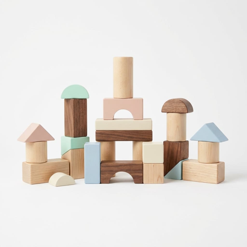 Geometric Wooden Blocks